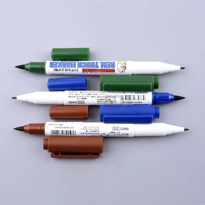 Spidol Mr.Hobby Model Warna Umum, Spidol Minyak, Spidol Berbasis Air, Spidol untuk Menyempurnakan Lukisan, Garis Kontur, Garis Menyala, Pena Pewarna