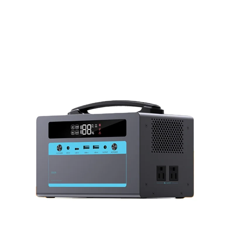Portable 288Wh Power Station with 350W Output Solar Panel Car-Sourced Energy Storage for RV Camping