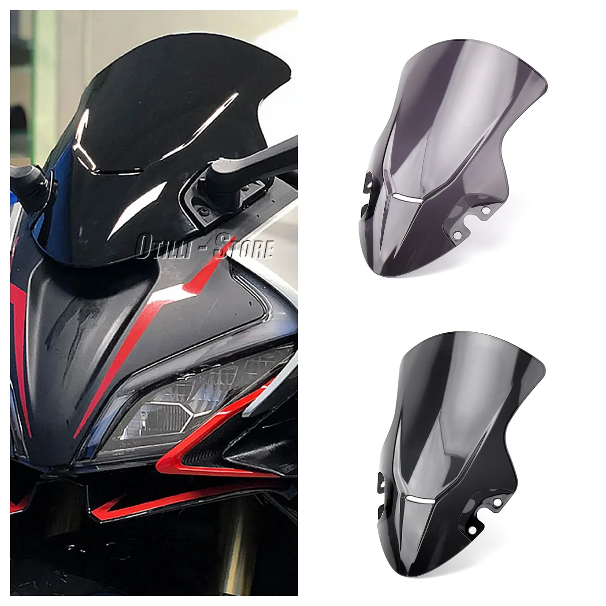 

For CFMOTO 450SR 2022 2023 New Motorcycle Windshield Acrylic Windscreen Deflector Wind Shield Cover Visor Motorcycle Accessories