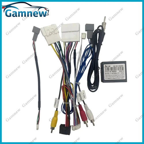 Imagen 2 del producto Adaptador de arnés de cableado de 16 pines para coche, decodificador de caja Canbus, Cable de alimentación de Radio Android para Mazda 3 Axela CX-3 CX-5