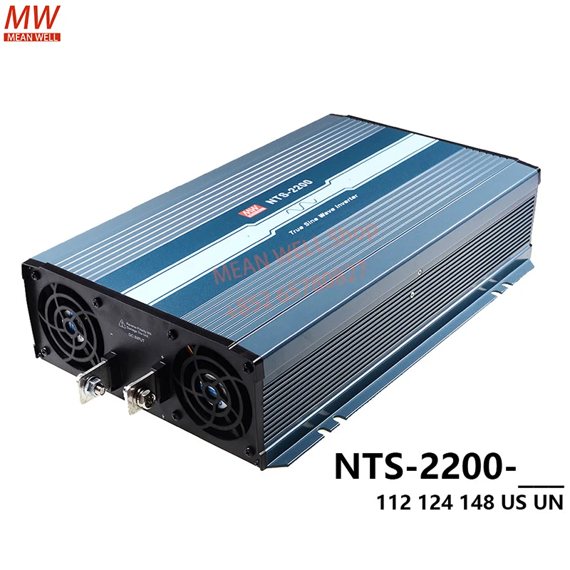 

Оригинальный импульсный источник питания MEAN WELL, 2200 Вт, высоконадійный инвертор постоянного и переменного тока с истинной синусоидальной волной NTS-2200-112US 124US 148US UN