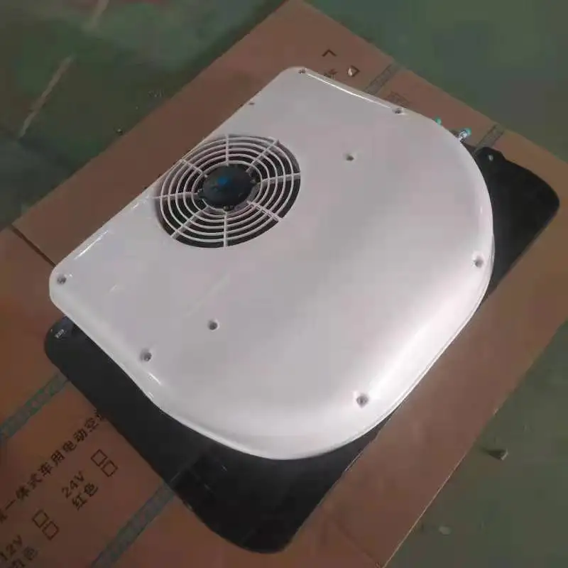 

DC 12V 24V Monoblock Truck Parking Cooler Trailer Cabin Roof Top Air Conditioner 9600BTU