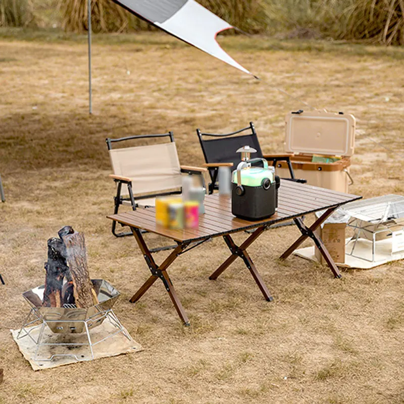 

Manufacturers Two Colors Barbecue Picnic Portable Lightweight Aluminum Alloy Outdoor Folding Camping Table