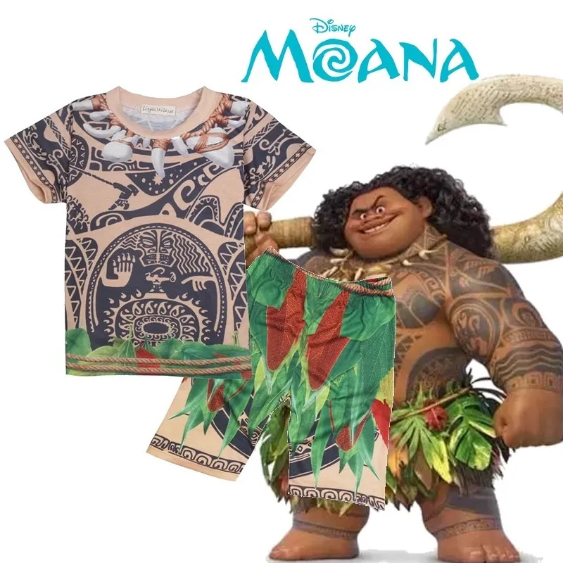 Disney Moana Maui animation peripheral creative cartoon original ethnic style cosplay Halloween masquerade performance set gift