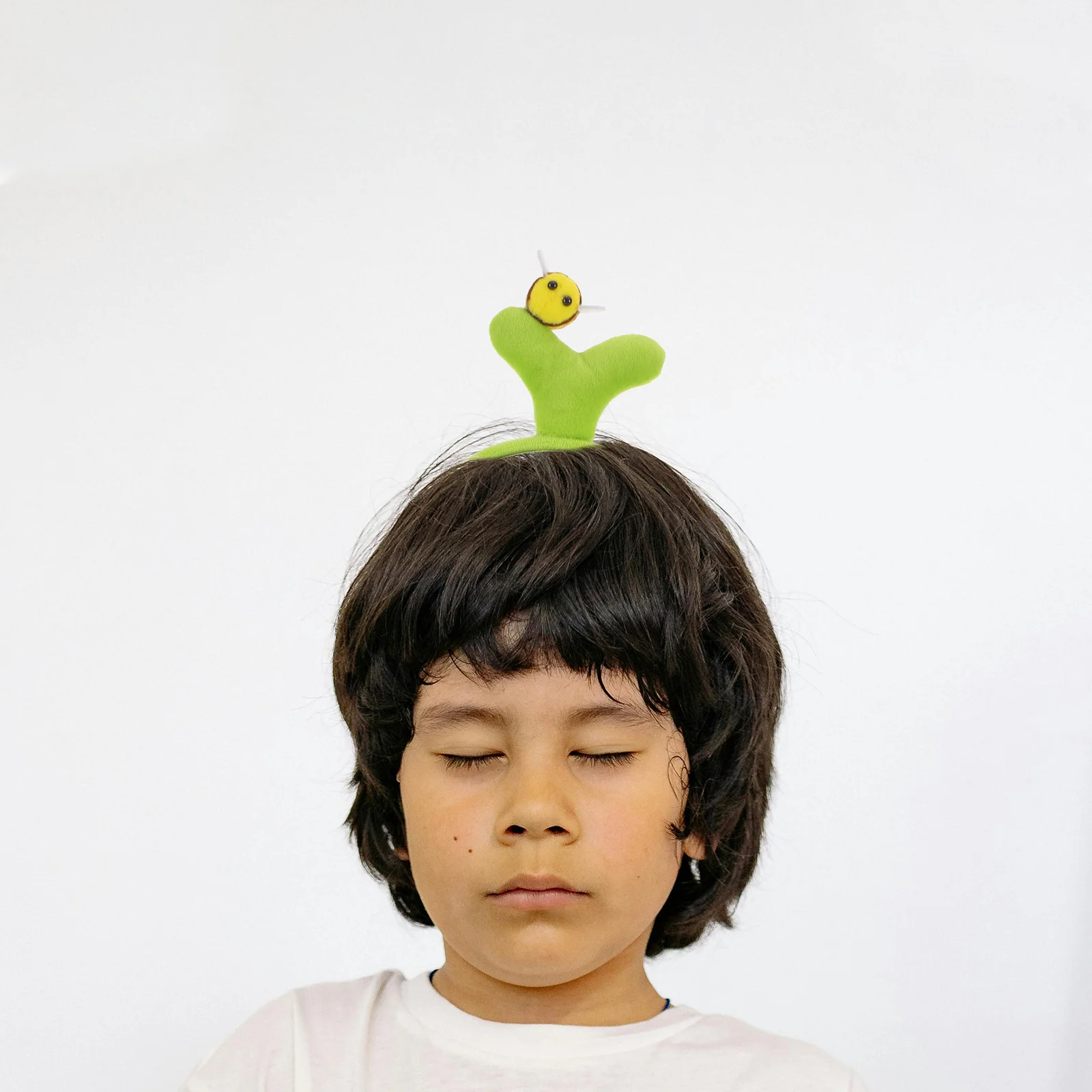 

3pcs Funny Headband Green Plant Hairband With Grass Bee Decor Women Party Accessory For Halloween Christmas Spa Yoga Adults