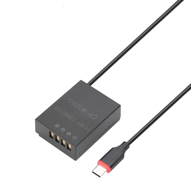 Practical Type USB C NP-W126S Dummy Battery DC Power AC Adapter for Fujifilm X-T1 X-S10 X-T30 II X-T20 X-T10 X-T200 Camera Charg