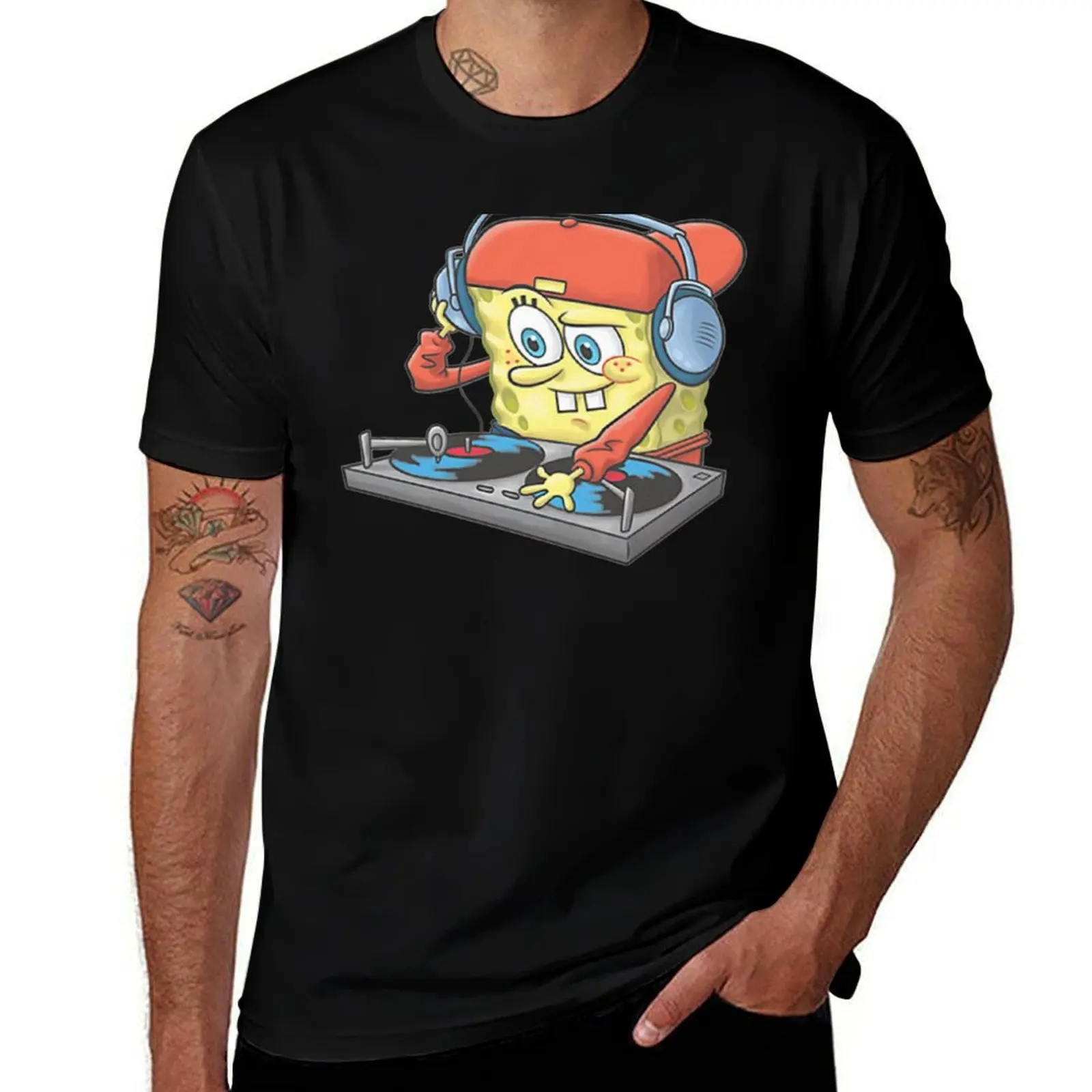 

Bob esponja remix by DJ chivo & DJ chuffo T-Shirt vintage graphic tee vintage clothes basketball graphic tees tee shirts for men