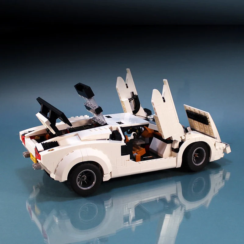 2024 NEW 1251Pcs Parts Creative Expert MOC Classic LC5000 Countach MOD Version Sports Cars Building Blocks DIY Bricks Toys Gifts