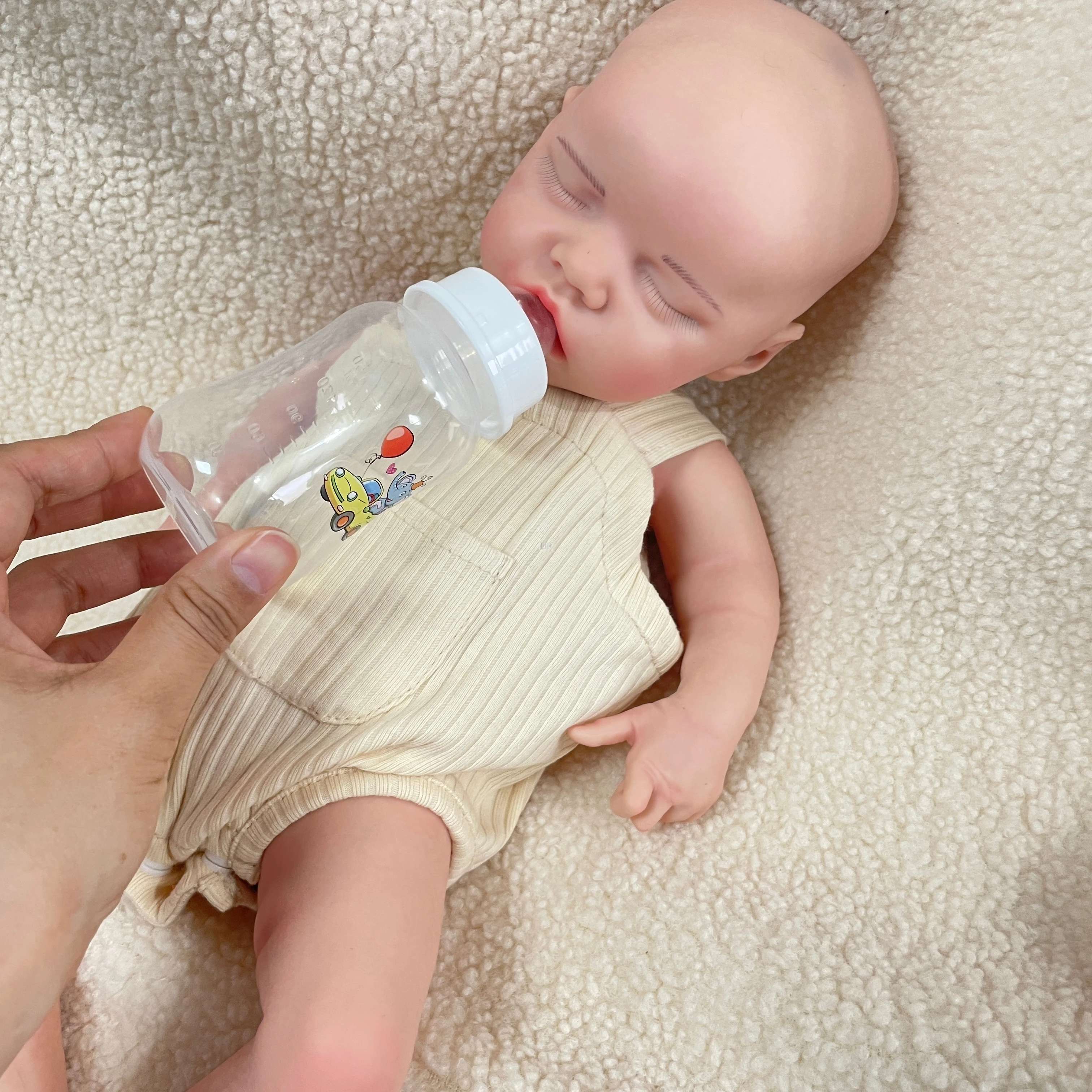 18-Inch Artificial Silicone Reborn Baby Doll – Newborn Girl with Pacifier, Perfect Birthday or Christmas Gift for Kids