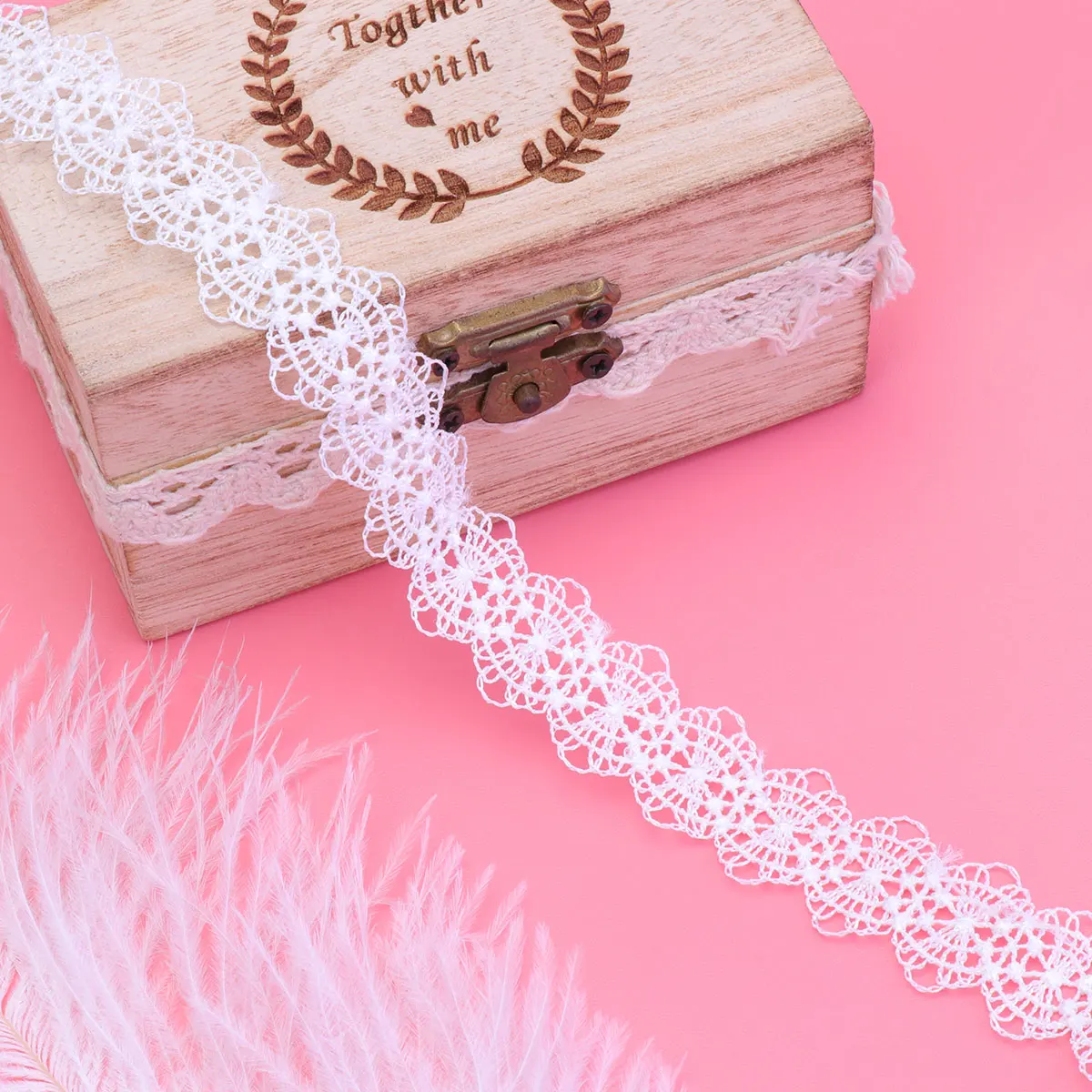 

1pc s Lace Ribbon Trim Vintage Style Soft Polyester Elegant Crochet Lacework for Wedding Dress Decor Bridal Accessories