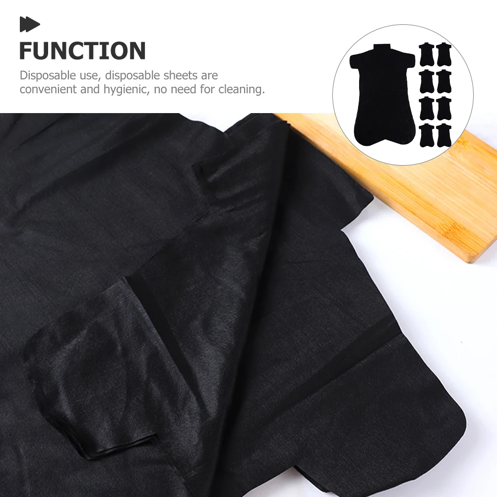 

10 Pcs Disposable Bamboo Charcoal Body Paper Mask Large Size 66x44cm Non Woven Salon Care Home Use