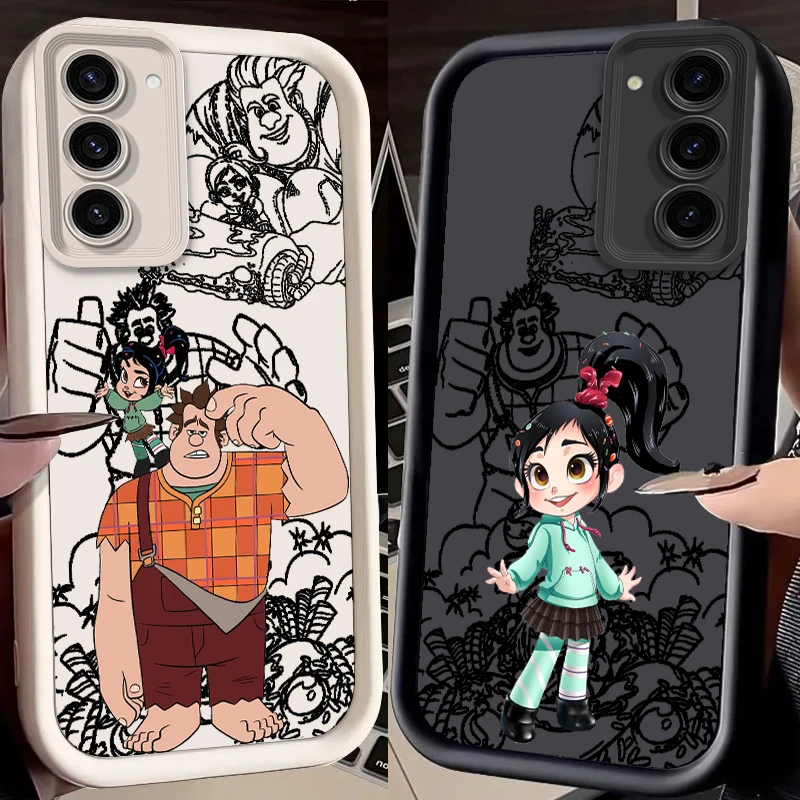 Wreck It Ralph Cartoon Disney For Samsung Note 20 S24 S23 S22 S21 S20 Ultra Plus FE A25 A23 A22 A15 A31 5G Eye Ladder Cover