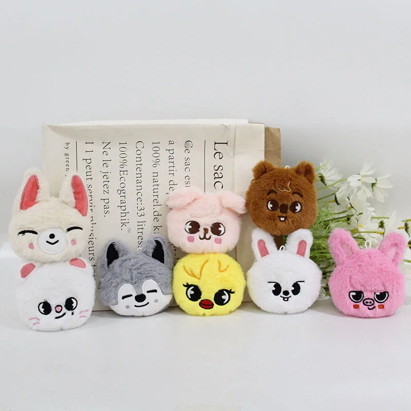 New StrayKids Korean celebrity Li Longfu plush toy coin purse headphone bag SKZOO coin miscellaneous bag cute pendant, gifts