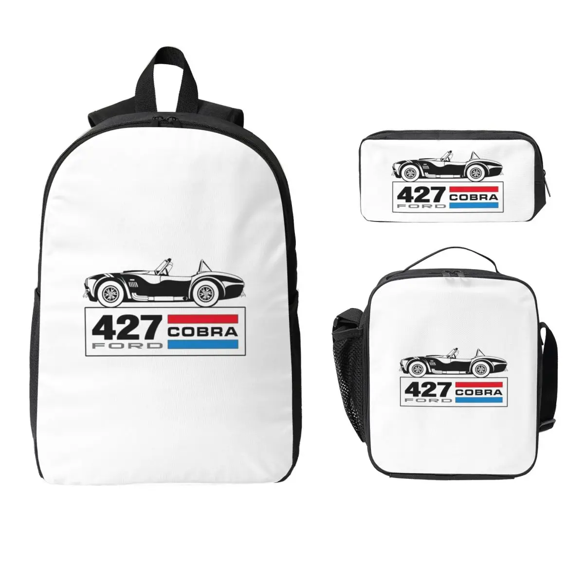 

Ac Cobra 427 Backpack Student Boys Girls BookBag School Bag Laptop Shoulder Bags 3ps Insulated Lunch Bag Pencil Case