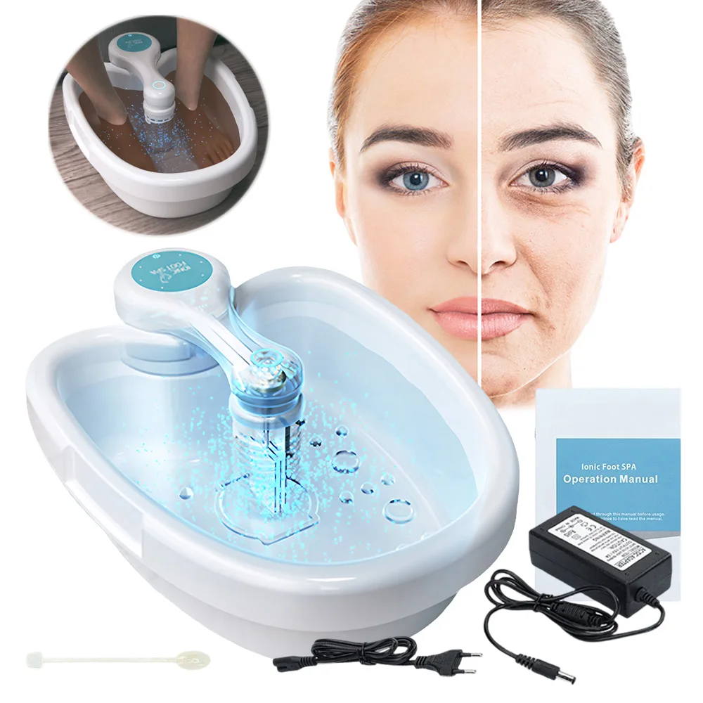 

Integrated Ion Detox Foot Bath Foot Detox SPA Machine Electric Ionic Footspa Detoxifier Arrays Aqua With Basin Footbath Tub New