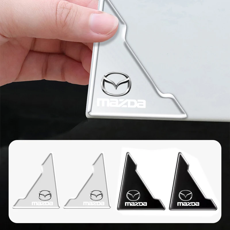 

4 шт. автомобильные аксессуары, наклейки на углы двери, защита от столкновений для Mazda 6 2 3 CX50 CX60 BT-50 CX5 CX30 MX-5 CX3 CX8 Atenza