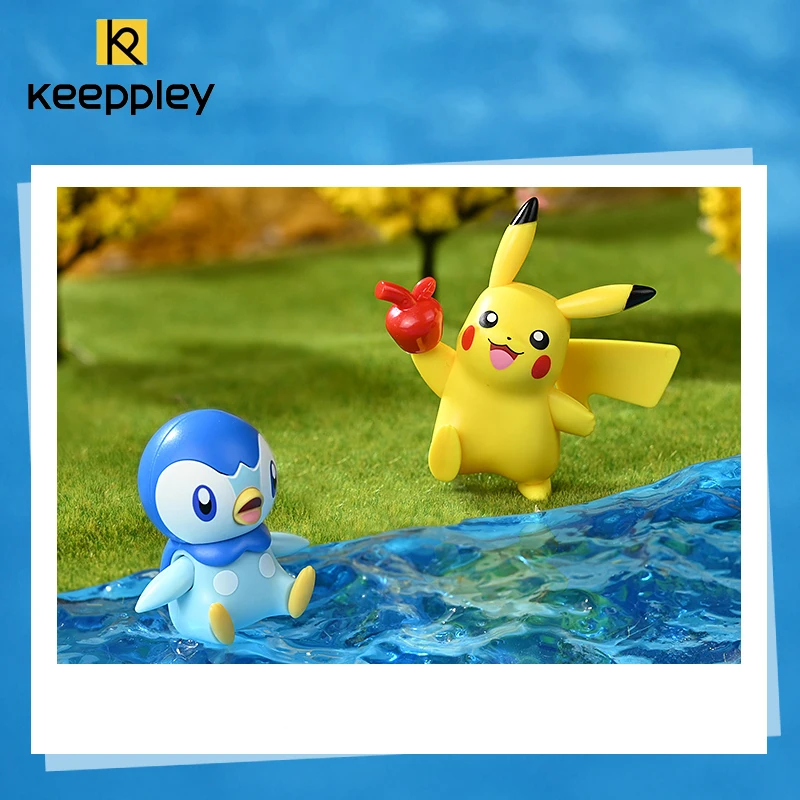 Nuevo Keeppley Pokémon-bloques de construcción de la serie Pikachu Partner, modelo de montaje de dibujos animados Original, decoración, juguetes para niños, regalo para niñas