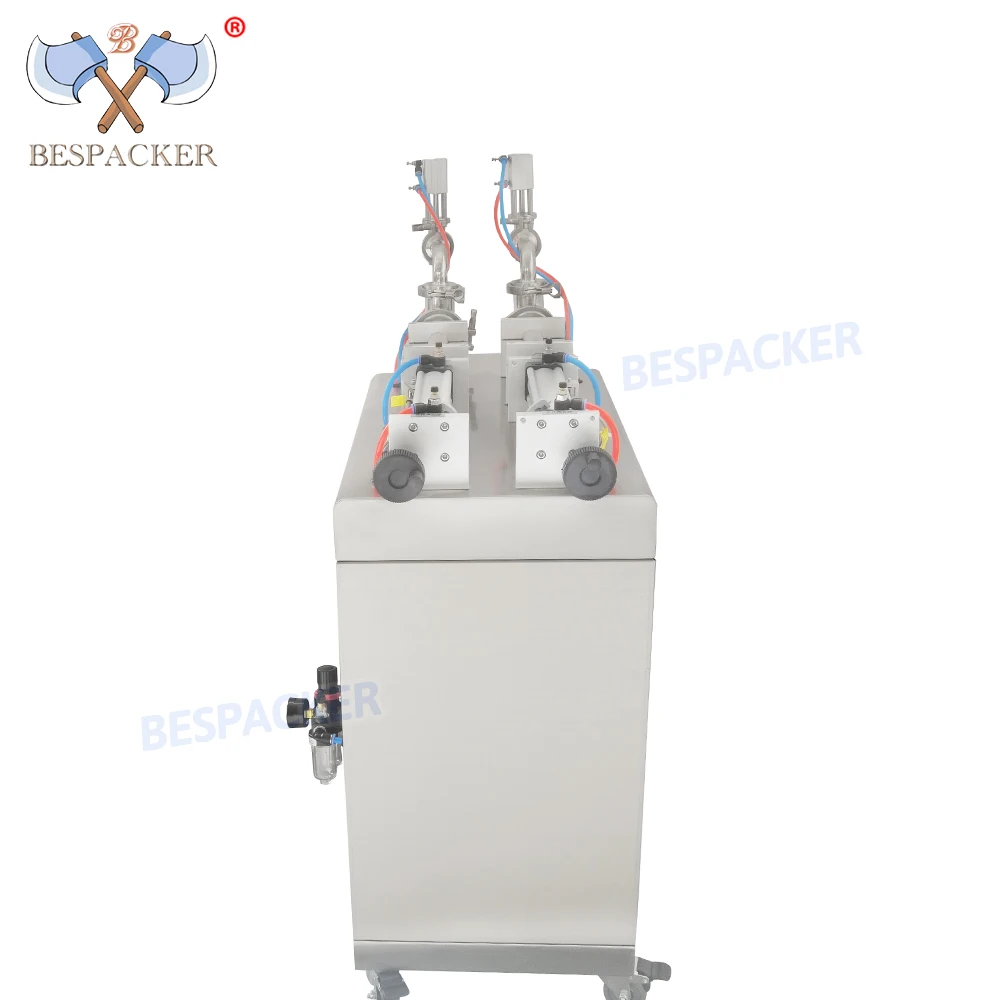 Y2WLD-1000 فوور الدائمة 2 رؤساء ماكينة حشو السائل عصير الفاكهة المياه المعدنية التلقائي