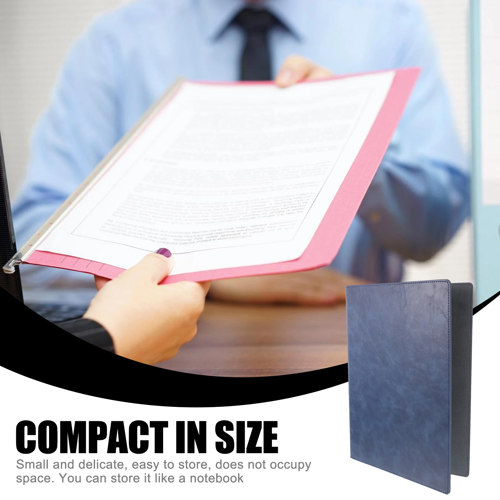 

Binders Folder Portfolio Document Organizer Pu Professional Interview Office