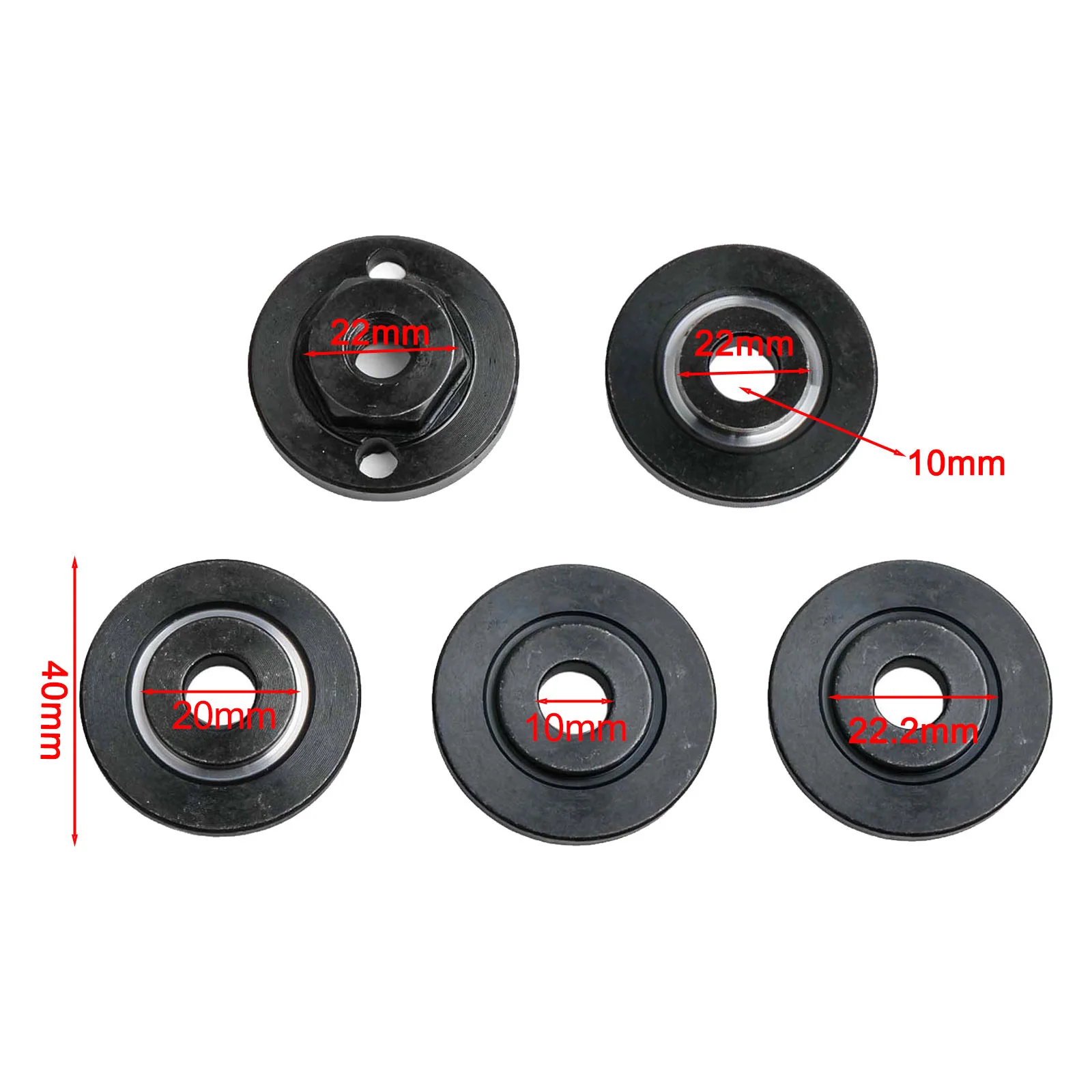 Professional Grade Hexagon M10 Attachment Kit including Outer Flange Nuts and Multiple Sized Press Plates Available