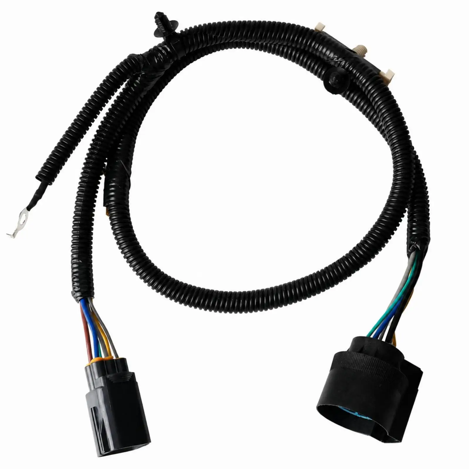 Reliable Trailer Electrical Wiring Harness for CK4T-13B576-KE with Guard Sleeve and Secure Mounting Clips