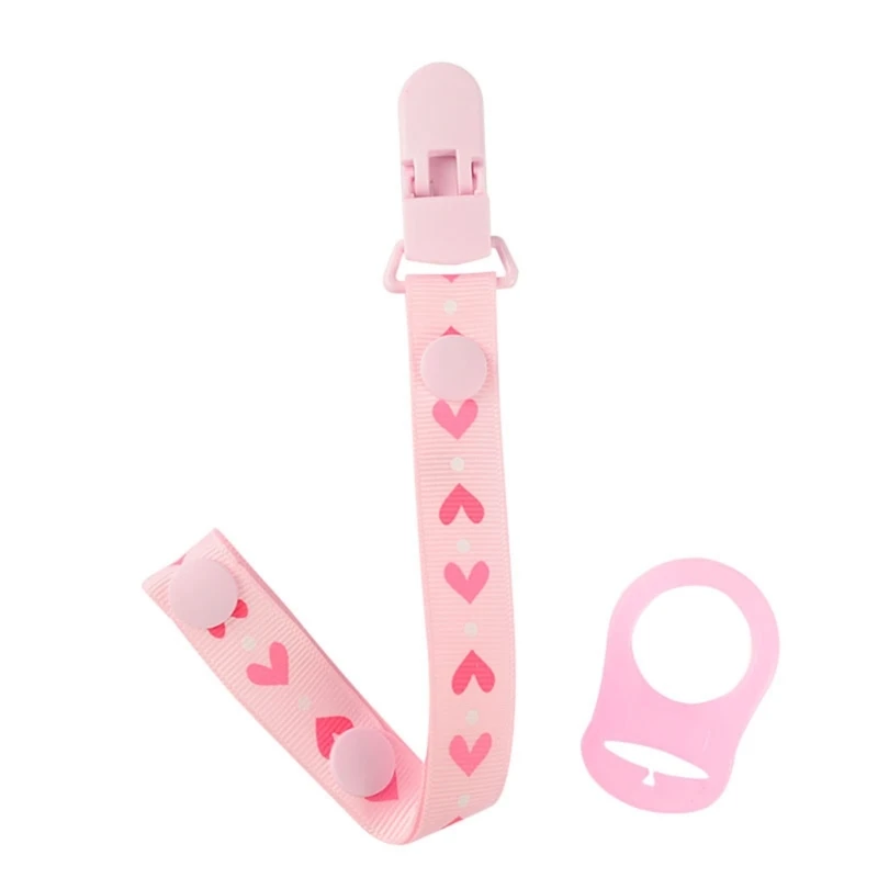 ใหม่ Baby Pacifier คลิปโซ่ซิลิโคน Pad จุกนมหลอกผู้ถือโซ่ Anti-drop Buckle Pacifier สำหรับทารก