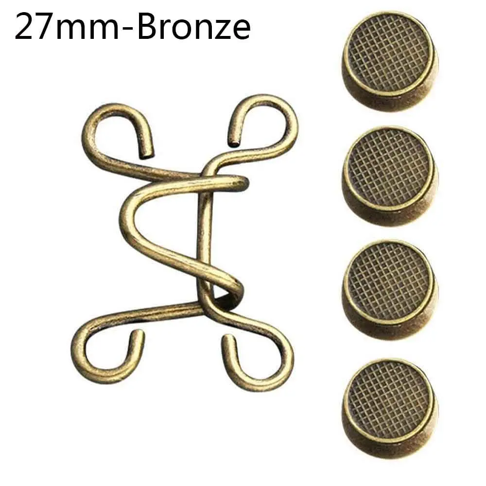 Pant Clothing  Sewing Removable Detachable Waist Closing Adjustable Snap Button Waist Buckle Extender Nail-free Waist Buckle