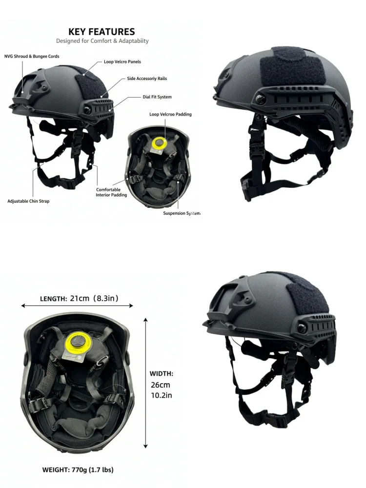M-ABS Tactical Helmet - A 4-5mm Thick Rapid Tactical Helmet. Wendy's Suspended Floating Pad Tactical Helmet. Outdoor Hunting Hel
