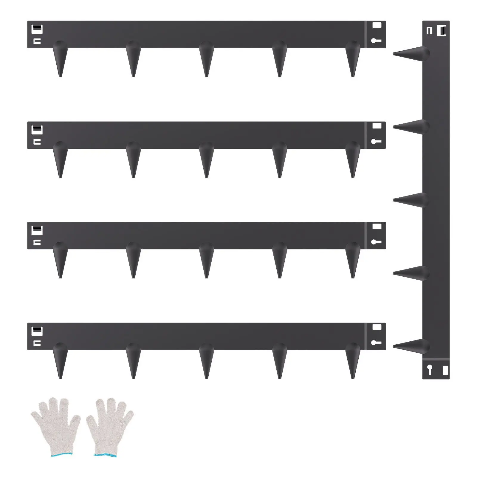 

Steel Landscape Edging 5 Packs 39 x 3in Rust-Resistant Garden Edging Border