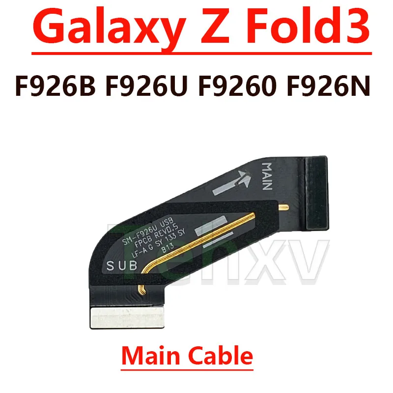 USB Charging Port Dock Connector Board Signal Main Flex Cable For Samsung Galaxy Z Fold3 F926 F926B F926U F9260