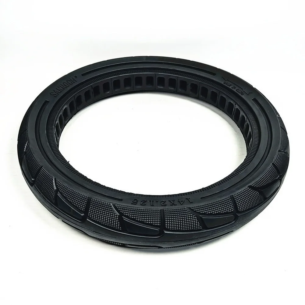 14 بوصة E-الدراجة الإطارات الصلبة 14x2.125 المطاط امتصاص الصدمات واقية من الانفجار على الطرق الوعرة الإطارات إطار دراجة كهربائية استبدال أجزاء