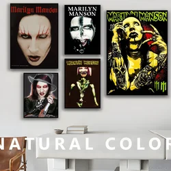 Singer Marilyn Manson DIY Sticky Poster Fancy Wall Sticker for Living Room Bar Decoration Wall Decor