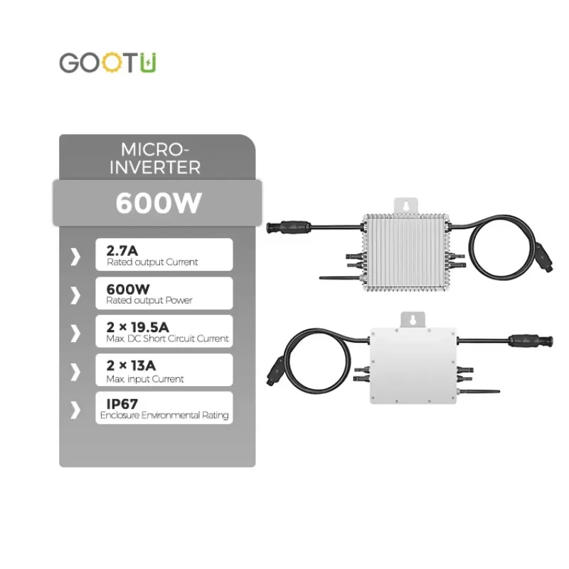 SUN500G3-EU-230 Smart Wifi Monitor 500W Grid Tie Solar Power Micro Inverter for Solar Panel