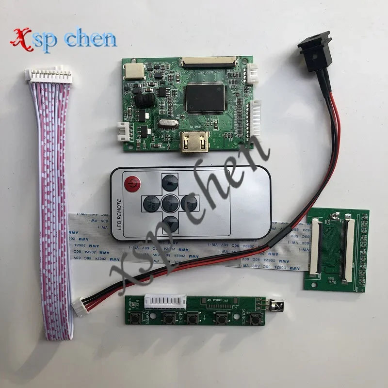 Free Shipping 7inch 60pin VGA + 2AV + HDMI universal TTL display LCD controller HDMI monitor driver board HSD070IDW1 E11 E13 E15