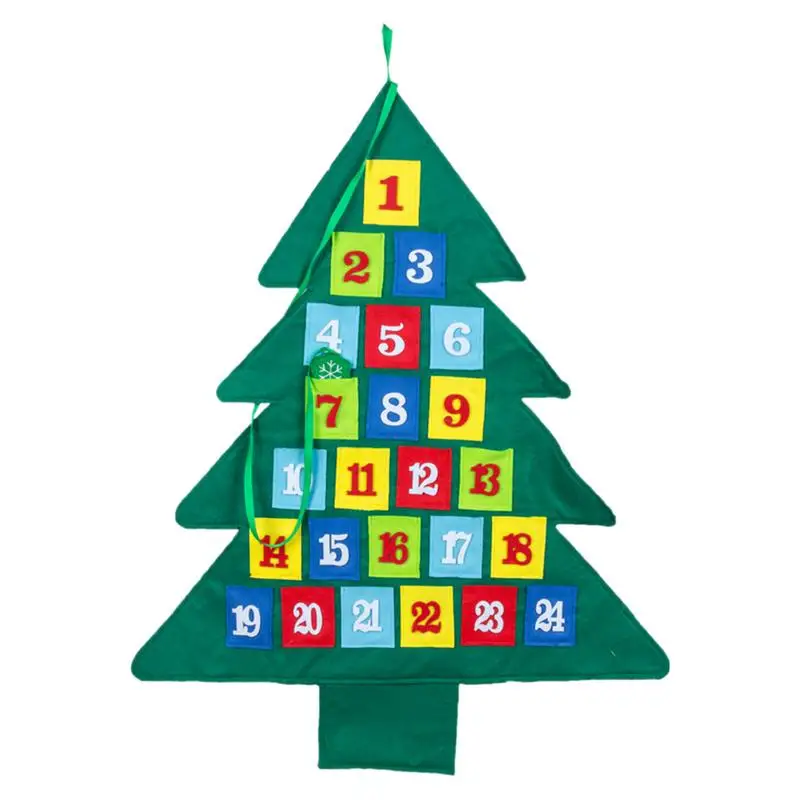 

Christmas Tree Advent Calendar Wooden Christmas Tree Shape Advent Calendar Christmas Countdown Calendar Countdown To Christmas