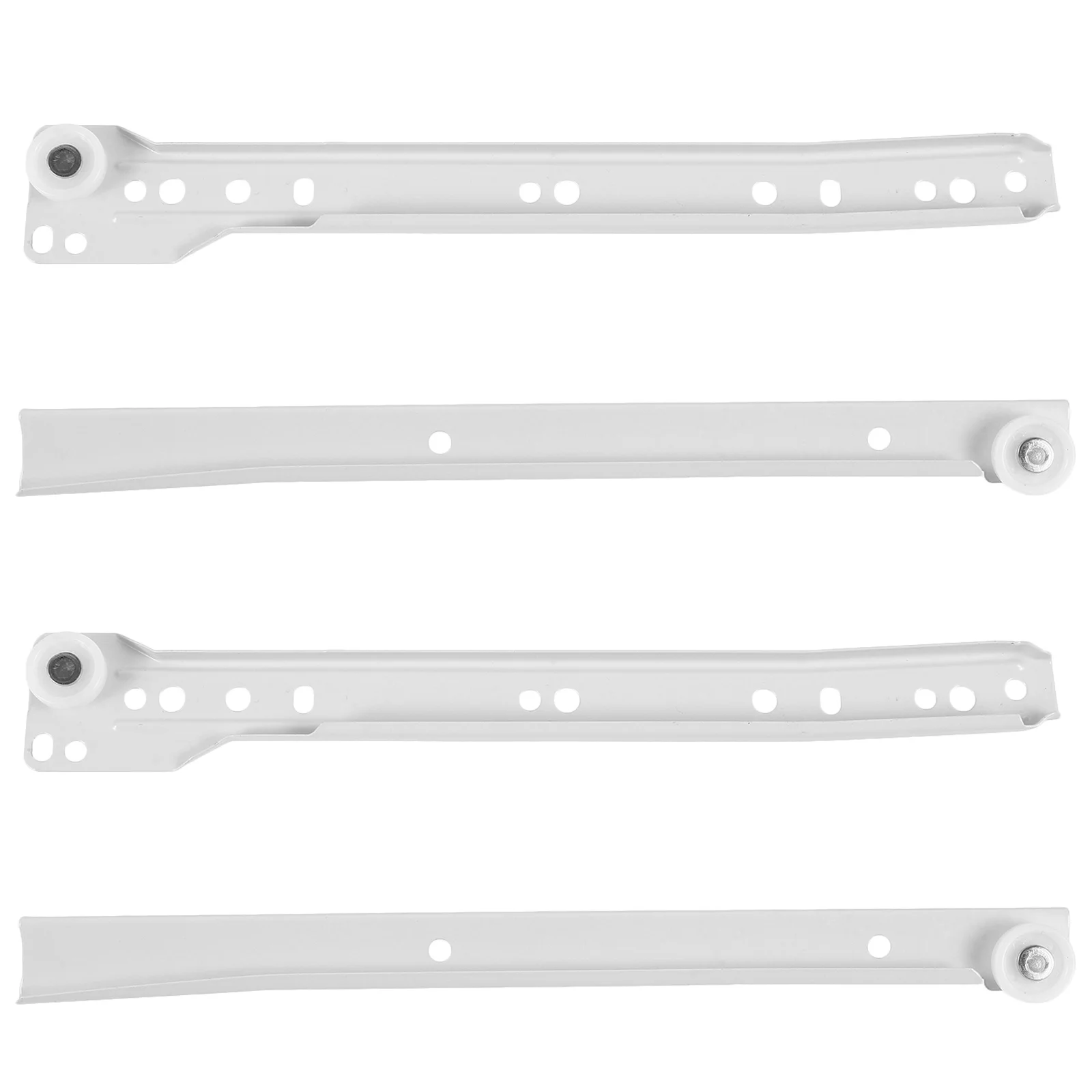 

2Pairs Metal Drawer Slides Heavy Duty Steel Cabinet Rails Smooth Silent Kitchen Dresser Track Guides Sliding Furniture Glides