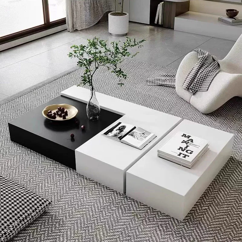 

Marble Drawers Coffee Table Large Hardcover Designer Luxury Side Table Minimalist Adjustable Kaffee Tische Living Room Furniture