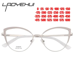 Cat Eye Glasses Frames Óculos das mulheres Retro Óculos de luxo Eyewear Prescrição óptica Anti Blue Light Miopia Óculos