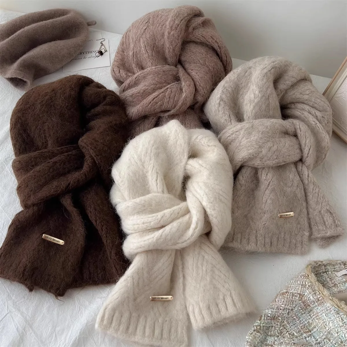 ผ้าพันคอขนสัตว์คุณภาพสูง สำหรั - Wool Scarf Men บทวิจารณ์และราคา