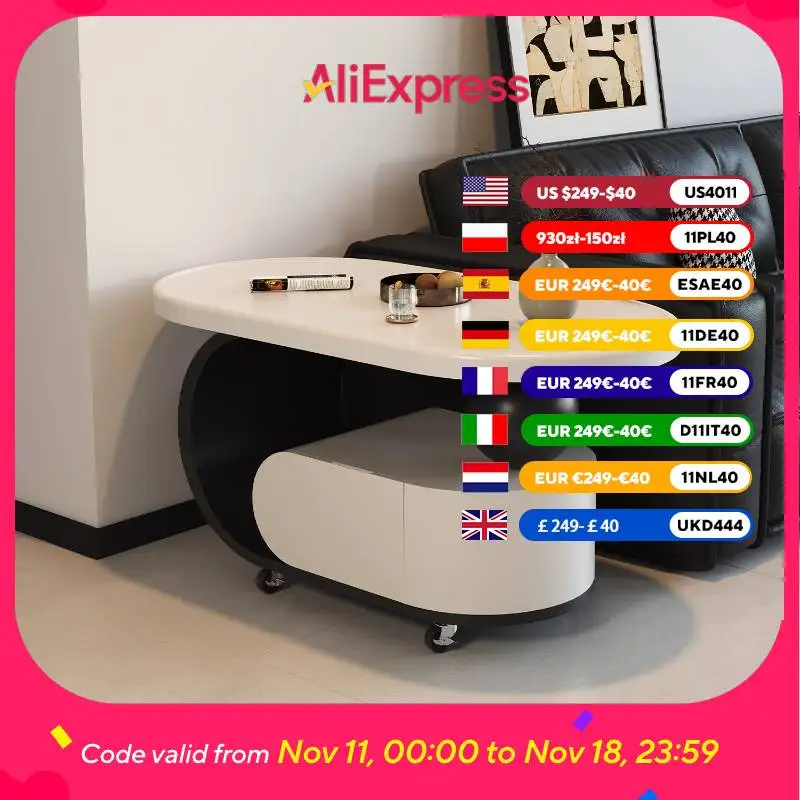 

Beige Luxury Coffee Tables Design Multifunction Space Saving Coffee Tables Living Room Decor Tavolino Salotto Furniture Home