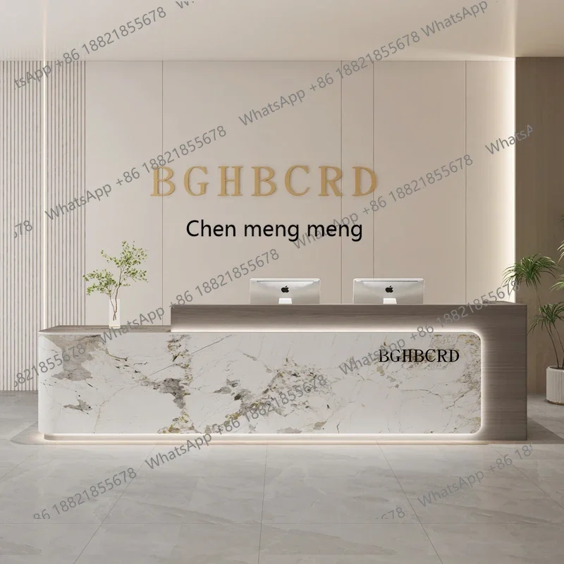 A139 Eenvoudig Modern Bedrijf Receptie Hotel Bar Tafel Verkoopafdeling Lobby Service Bureau Schoonheidssalon kassa