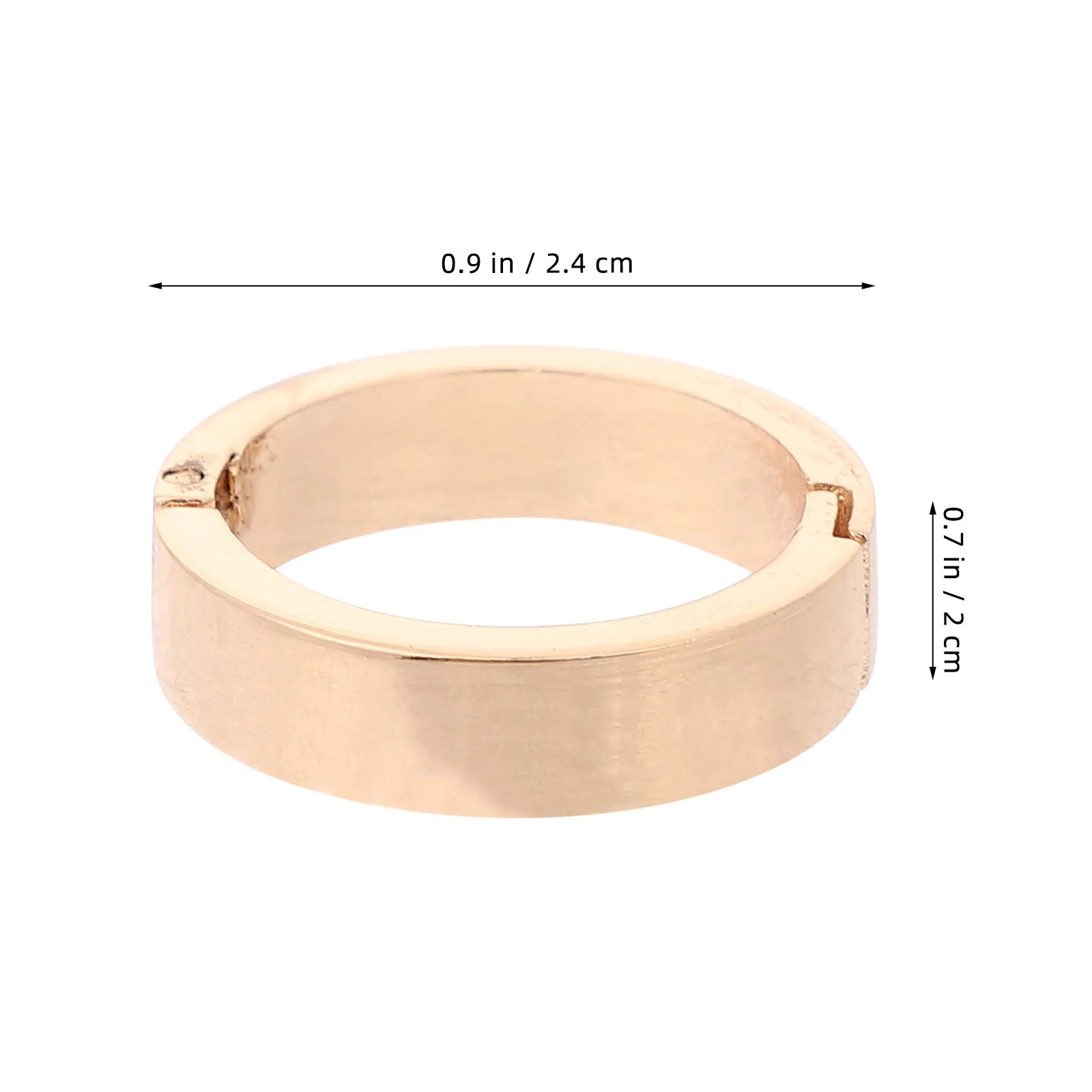 10Pcs Openable Zinc Alloy Calendar Binding Rings Small Loose Leaf Clips for Index Cards Paper Crafts Binder Circle Rings