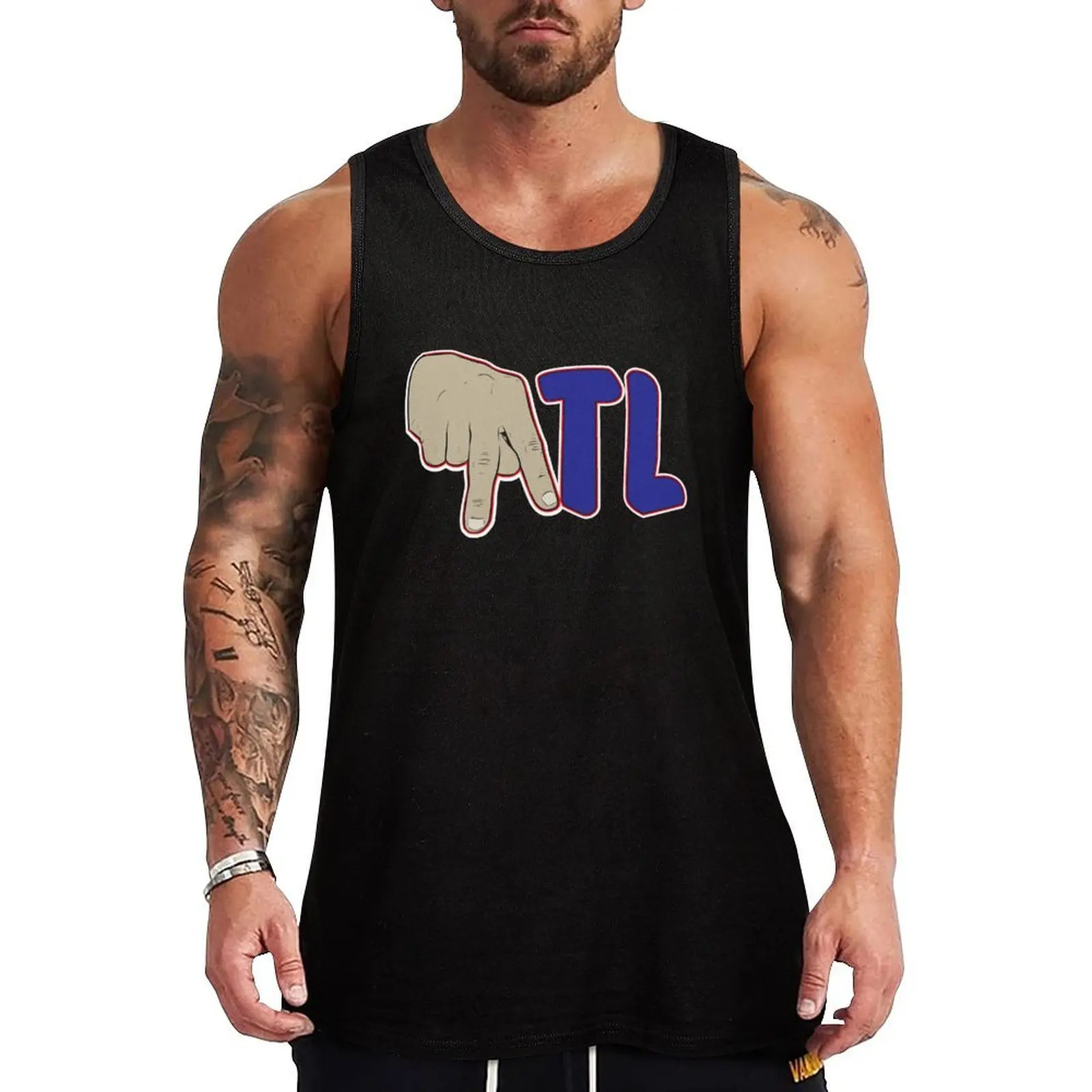 Camiseta Regata Atlanta ATL Georgia ATLien South para Treino de Academia com Tecnologia de Absorção de Umidade
