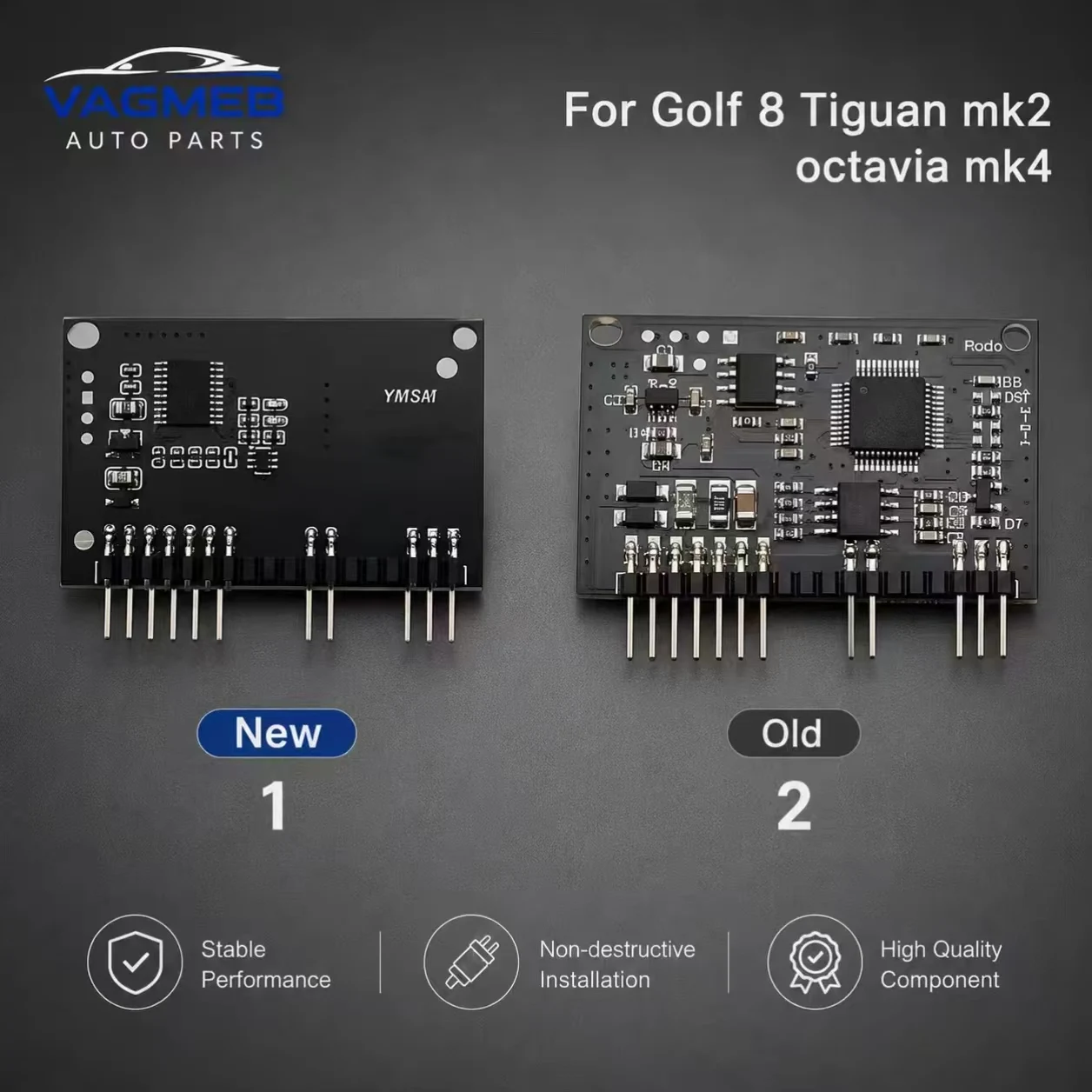 Reise-Assistent Hands-Off-Emulator-Modul Spurassistent-Adapter für VW Golf MK8 Tiguan MK2 Octavia MK4 MQB EVO 2Q0 Permanent – Detail 1