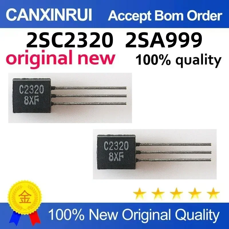 (5-100 pieces) Brand new original 2SC2320 C2320 2SA999 A999 transistor strip with TO-92 chip IC