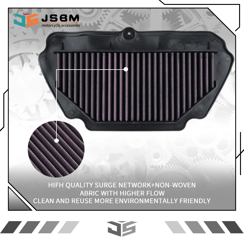 

JSBM Motorcycle Accessories High Flow Air Filter For For KAWASAKI Ninja ZX-6R ZX6R ZX600 ZX636 ZX636F ZX636E ZX600R ABS 09-25