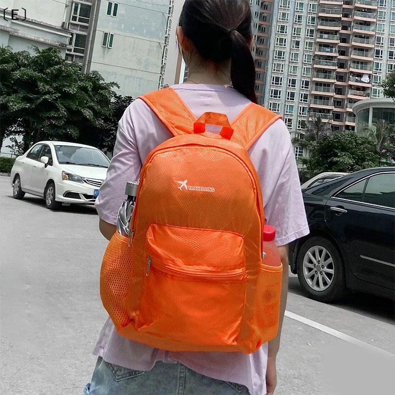 〔E〕25L Leichter, faltbarer Rucksack, ultraleichter, wasserdichter Herren-Rucksack, Damen-Reise-, Camping- und Wanderrucksack, individuell gestaltet