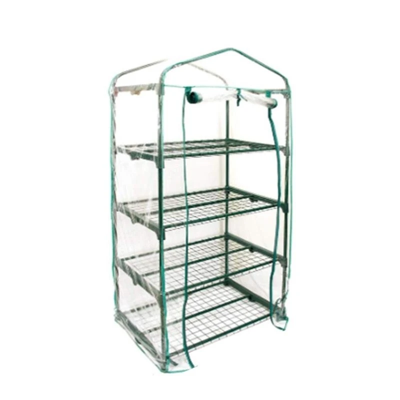 2/3/4/5 Tier Greenhouse PVC Cover wih Roll-Up Zipper Door Plant Grow Bags Foldable Transparent Tent Planting high quality