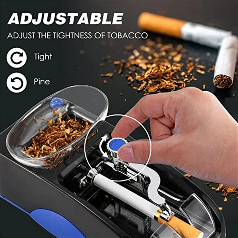 WE PUFF 6.5/8.0mm Slim Tube Fully Automatic Cigarette Maker Electric Rolling Machine Tobacco Injector Roller Smoking Accessories