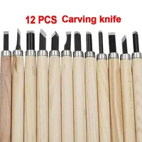 Carving Wood For Knife Set Tool Basic Chisel Woodworkers Professional Gouges Detailed Carving Hand 12pcs/8pcs/6pcs